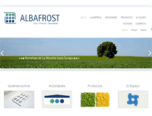 Tablet Screenshot of albafrost.com